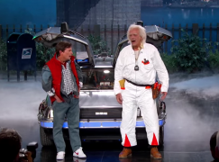 Marty McFly & Doc Brown Visit Jimmy Kimmel Live / Nike Air Mags