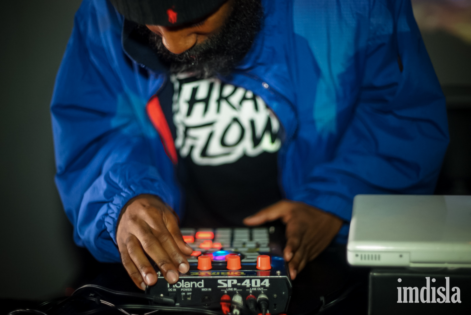 Dibia$e doing his thing on the Roland SP404