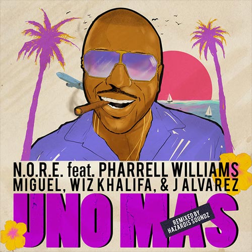N.O.R.E. - Un o Mas (Remix) ft. Pharrell, Miguel, Wiz Khalif & J Alverez